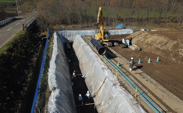 芽室川西（一期）地区　帯広かわにし導水路広野西工区工事