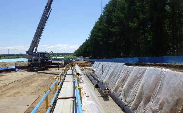 芽室川西地区　八千代送水幹線用水路八千代27号線工区外一連工事